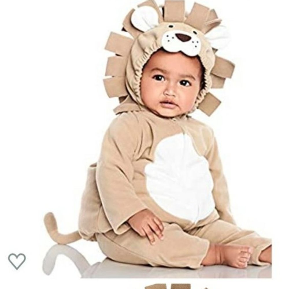 Carter’s lion baby Halloween Costume 2 Piece 6-9 Mos. NEW!